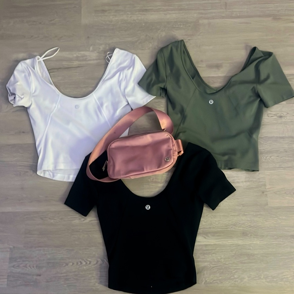 Lululemon Align T shirt and bag bundle!!